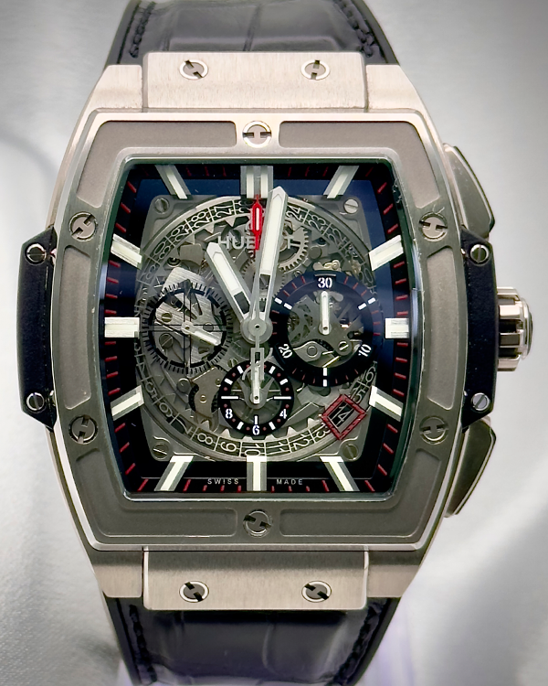 Hublot Spirit of Big Bang 45MM Skeleton Dial Leather/Rubber Strap (601.NX.0173.LR)