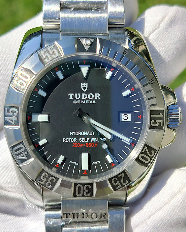 2015 Tudor Hydronaut 40MM Black Dial Steel Bracelet (20040)