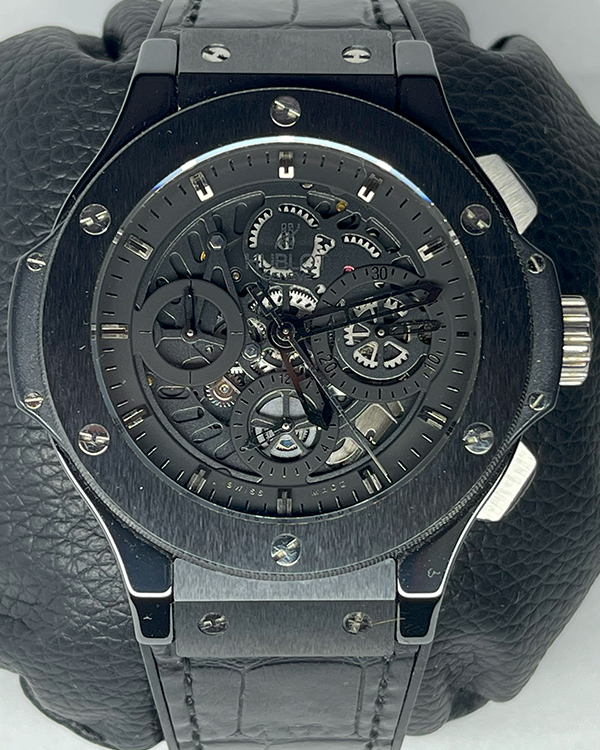 Hublot Big Bang Aero Bang L.E. 44MM Skeleton Dial Leather Strap (310.CM.1110.RX)