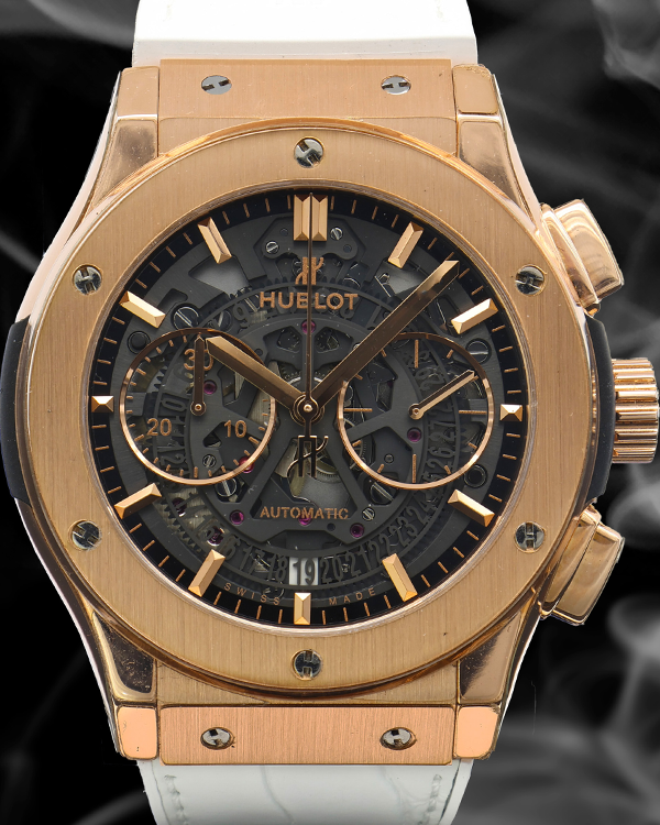 No Reserve - Hublot Classic Fusion Aerofusion 45MM King Gold Skeleton Dial (525.OX.0180.LR)