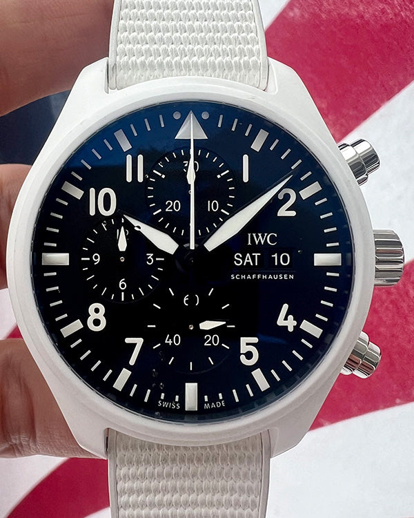 IWC Pilot Chronograph Top Gun Lake Tahoe Limited Edition White (IW389105)