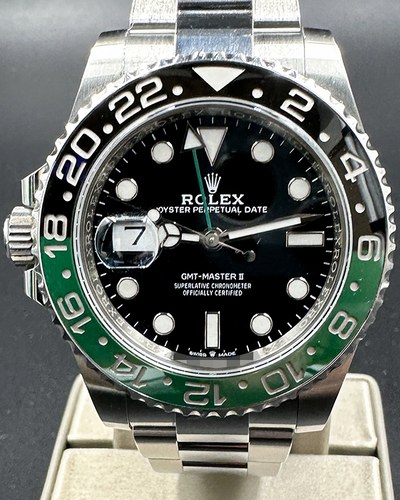 2024 Rolex GMT-Master II "Sprite" 40MM Black Dial Oyster Bracelet (126720VTNR)