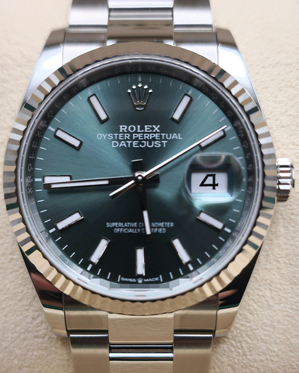 2024 Rolex Datejust 36MM Mint Green Dial Oyster Bracelet (126234)