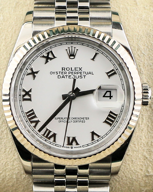 2023 Rolex Datejust 36MM White Dial Jubilee Bracelet (126234)