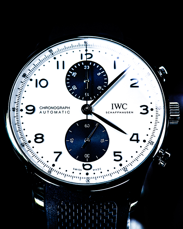 2022 IWC Schaffhausen Portugieser Chronograph 41MM White Dial Rubber Strap (IW371620)