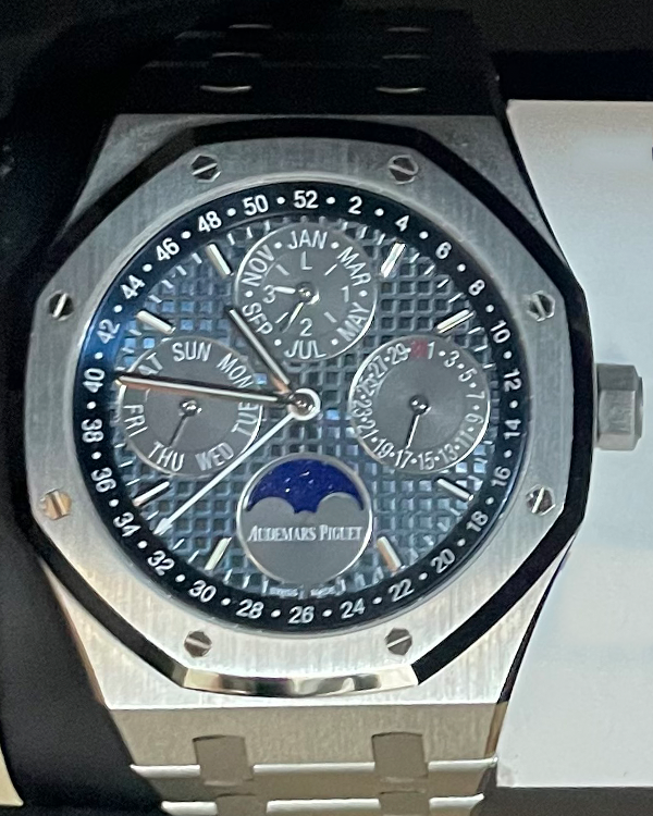 2023 Audemars Piguet Royal Oak Perpetual Calendar 41MM Titanium Blue Dial (26574TI)