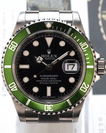 Rolex Submariner Date "Kermit" 40MM Black Dial Oyster Bracelet (16610LV)