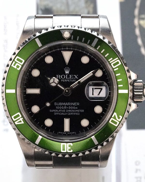 Rolex Submariner Date "Kermit" 40MM Black Dial Oyster Bracelet (16610LV)