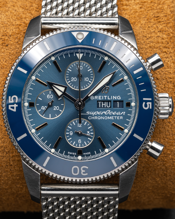 2023 Breitling Superocean Heritage II Chronograph 44MM Blue Dial Steel Bracelet (A13313161C1A1)