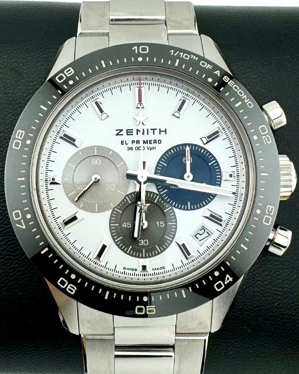 No Reserve - 2024 Zenith Chronomaster Sport 41MM Silver Dial Steel Bracelet (03.3100.3600/69.M3100)