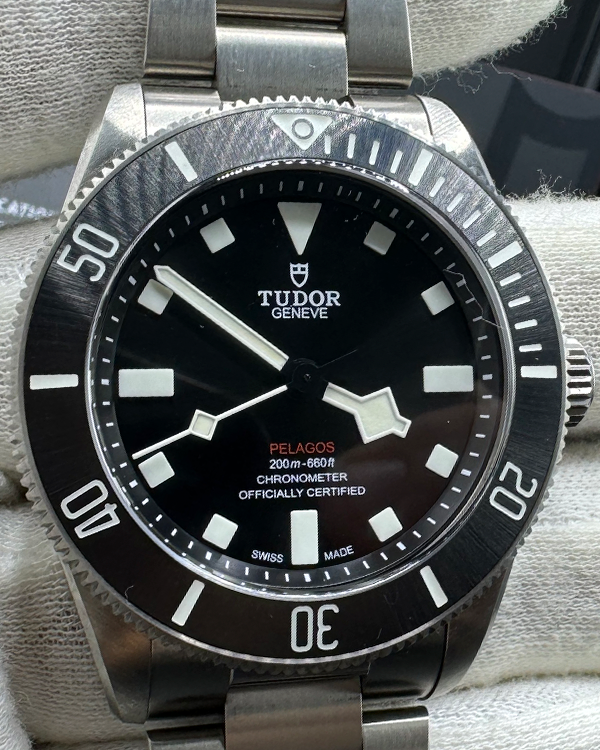 2023 Tudor Pelagos 39MM Black Dial Titanium Bracelet (25407N)