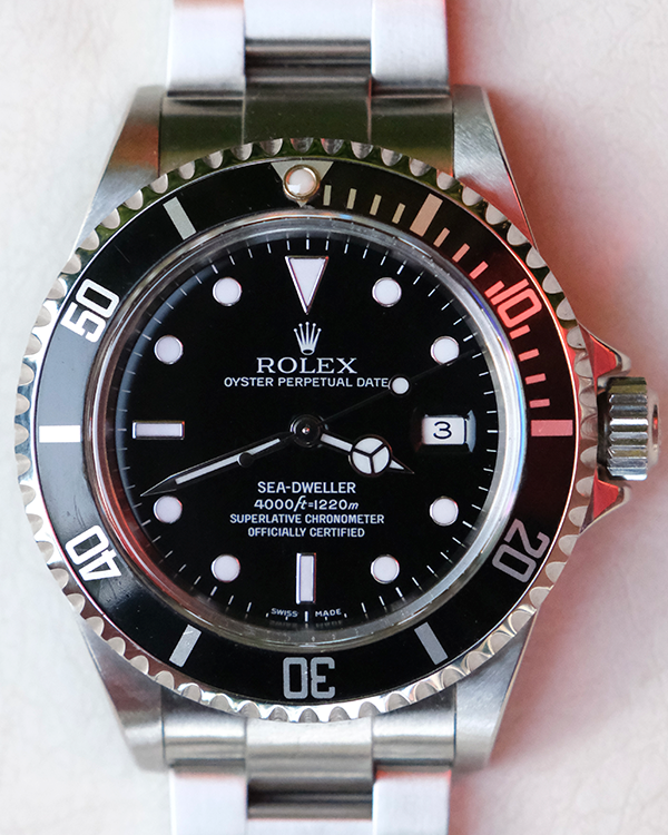 2008 (M Serial) Rolex Sea-Dweller 4000 40MM Black Dial Steel Bracelet (16600)