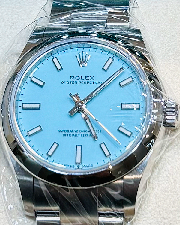 2023 Rolex Oyster Perpetual 31MM Turquoise Dial Oystersteel Bracelet (277200)