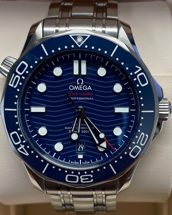 2021 Omega Seamaster Diver 300M Steel Blue Dial (210.30.42.20.03.001)