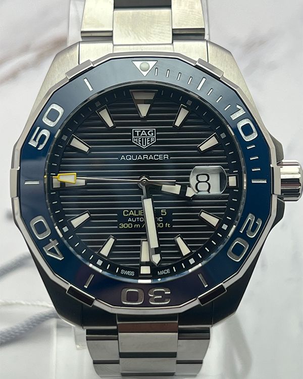 2023 TAG Heuer Aquaracer 300M 43MM Blue Dial Steel Bracelet (WAY201B.BA0927)