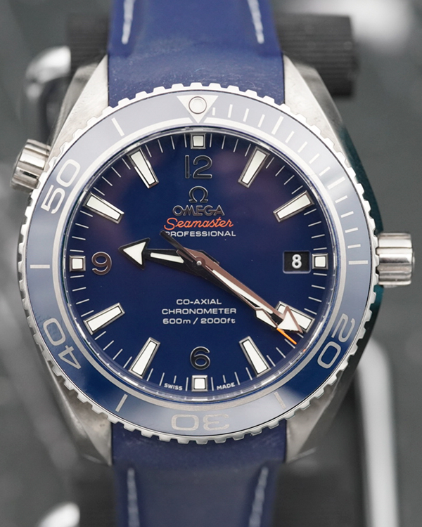 2019 Omega Seamaster Planet Ocean 42MM Blue Dial Rubber Strap (232.92.42.21.03.001)