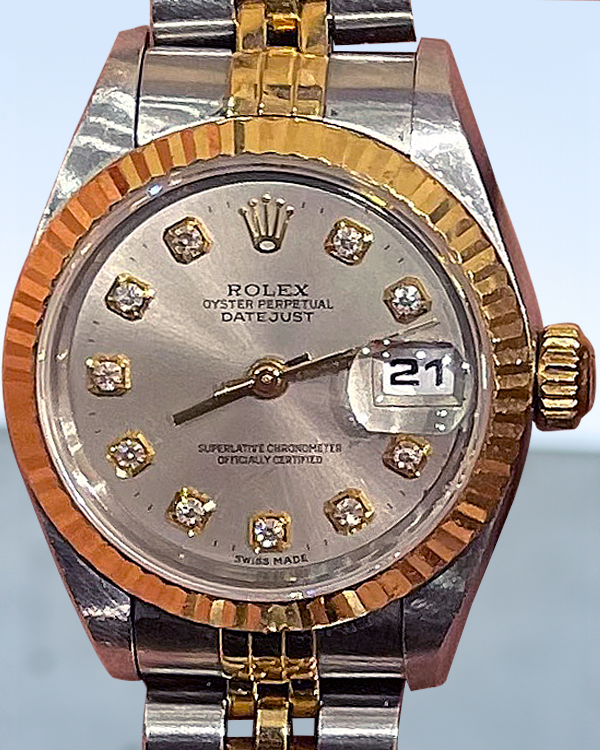 Rolex Lady-Datejust 26MM Silver Dial Two-Tone Jubilee Bracelet (69173)