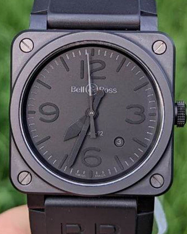 No Reserve - 2014 Bell & Ross Phantom BR 03-92 Ceramic Black Dial (BR03-92-S)