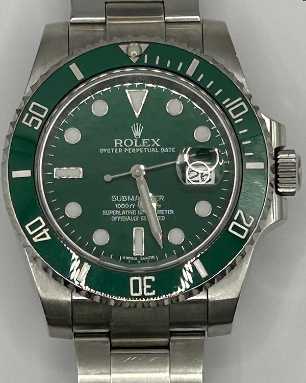 2013 Rolex Submariner Date "Hulk" 40MM Green Dial Oyster Bracelet (116610LV)