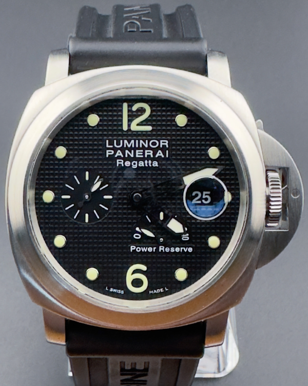 2005 Panerai Luminor Power Reserve Regatta L.E. 44MM Black Dial Rubber Strap (PAM00222)