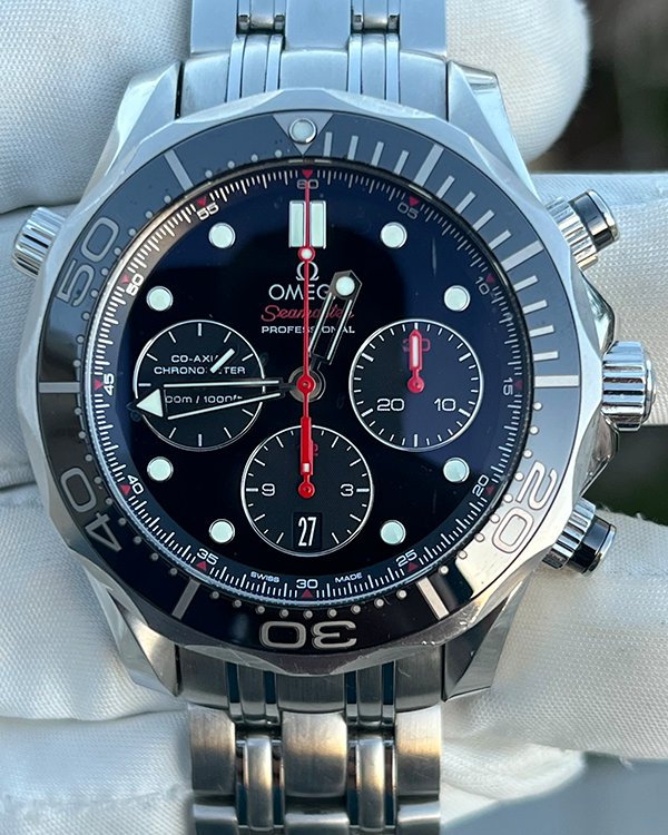 2021 Omega Seamaster Diver 300M 44MM Black Dial Steel Bracelet (212.30.44.50.01.001)