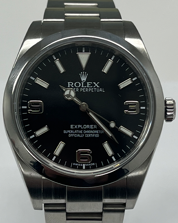 Rolex Explorer 39MM Black Dial Oyster Bracelet (214270)