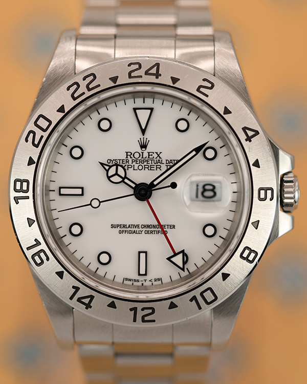 1996 Rolex Explorer II "Polar" 40MM White Dial Steel Bracelet (16570)