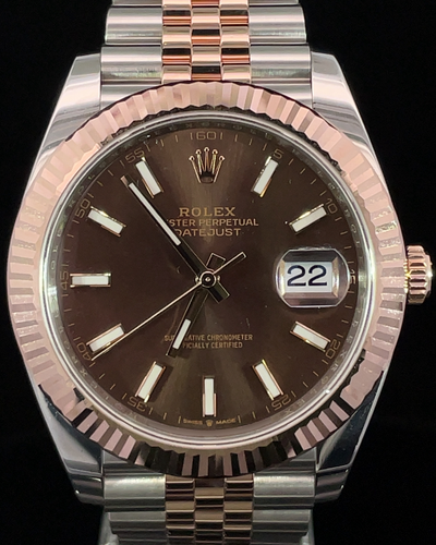 2023 Rolex Datejust 41MM Chocolate Dial Two-Tone Jubilee Bracelet (126331)