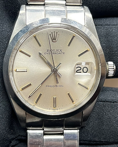 Rolex Oyster Precision 34MM Silver Dial Oyster Bracelet (6694)