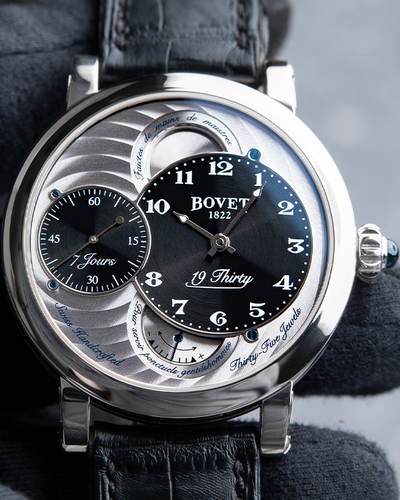 2019 Bovet Dimier 19Thirty 42MM Black Sunburst Dial Stainless Steel Manual Set RARE Watch (RNTS0005)