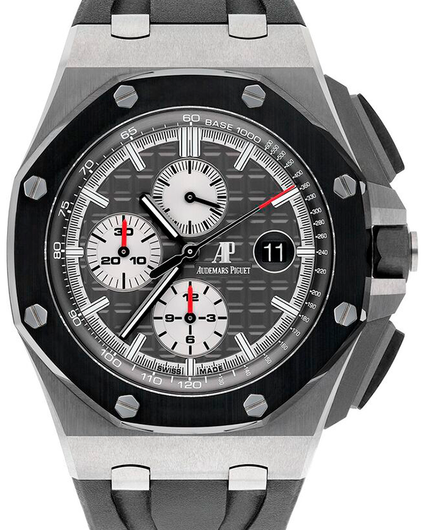 Audemars Piguet Royal Oak Offshore Chronograph 44MM Black Dial Rubber Strap (26405CE.OO.A002CA.01)