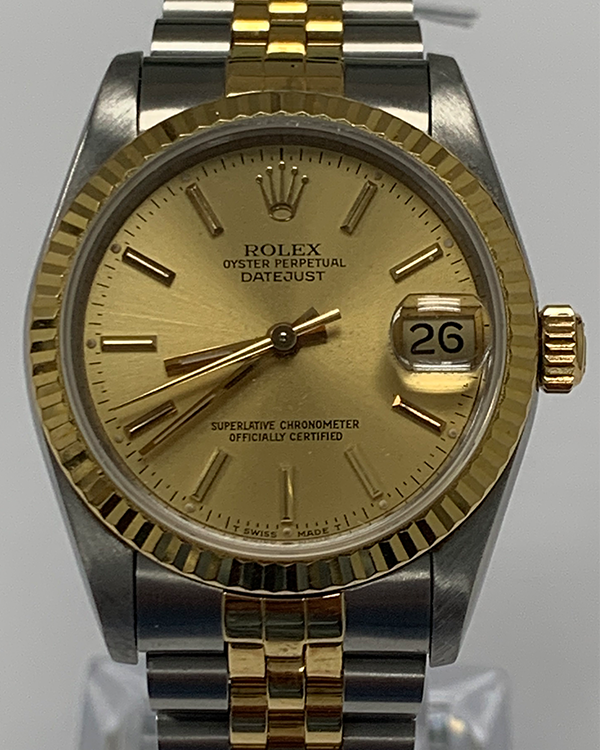 Rolex Datejust 31MM Champagne Dial Two-Tone Jubilee Bracelet (68273)