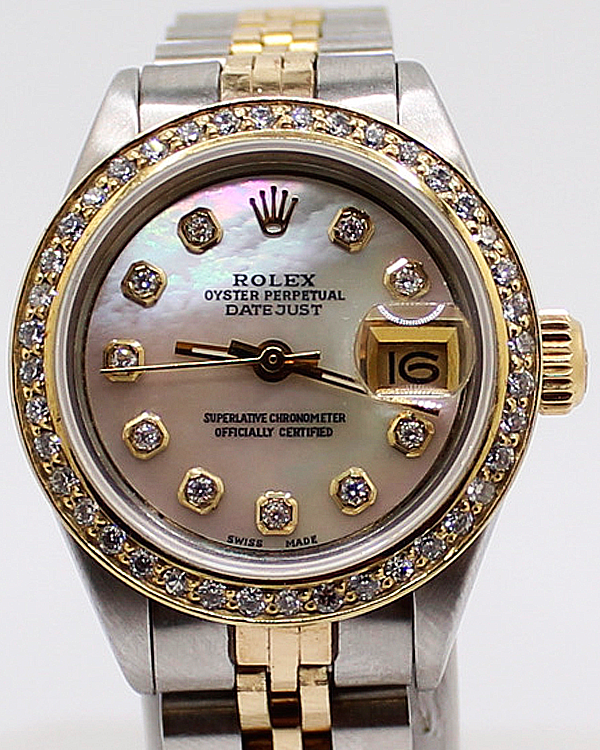 Rolex Lady-Datejust 26MM Aftermarket Mother Of Pearl Dial Jubilee Bracelet (6917)