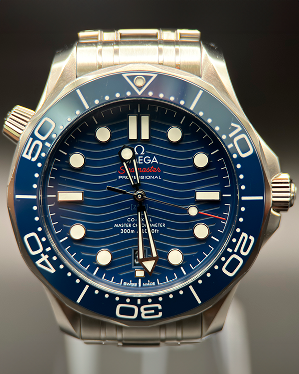 2018 Omega Seamaster Diver 300M 42MM Blue Dial Steel Bracelet (210.30.42.20.03.001)