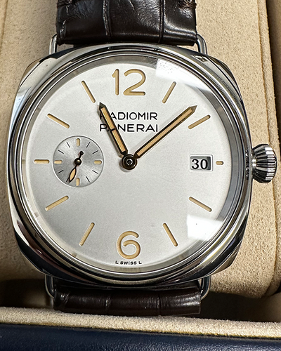 2024 Panerai Radiomir Quaranta 40MM White Dial Leather Strap (PAM01570)