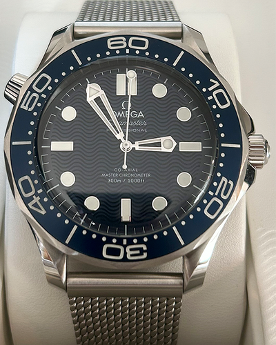 2023 Omega Seamaster Diver 300M "James Bond" 60th Anniversary 42MM Blue Dial Steel Bracelet (210.30.42.20.03.002)