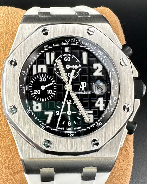 2005 Audemars Piguet Royal Oak Offshore Chronograph 42MM Black Dial Rubber Strap (26020ST)