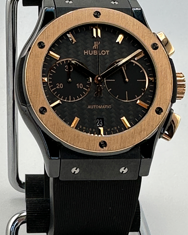 Hublot Classic Fusion 45MM Black Dial Rubber Strap (521.CO.1781.RX)