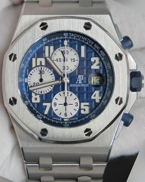 2007 Audemars Piguet Royal Oak Offshore Chronograph 42MM Steel Blue Dial (25721ST)