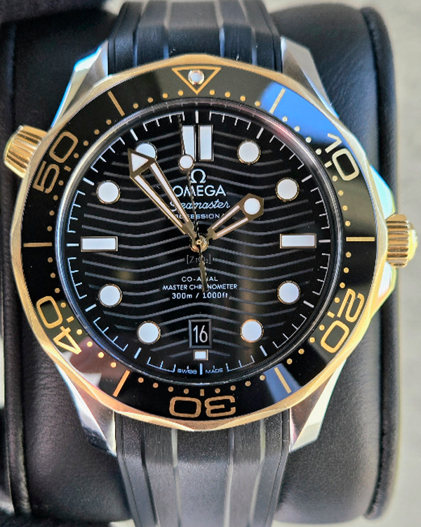 2023 Omega Seamaster Diver 300M 42MM Black Dial Rubber Strap (210.22.42.20.01.001)