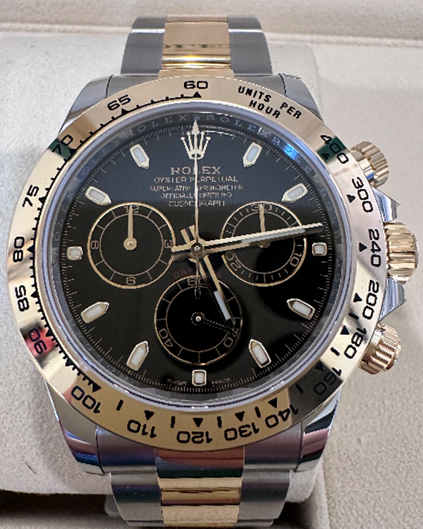 2022 Rolex Cosmograph Daytona 40MM Black Dial Two-Tone Oyster Bracelet (116503)