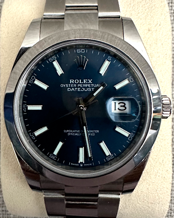 2020 Rolex Datejust 41MM Blue Dial Oyster Bracelet (126300)