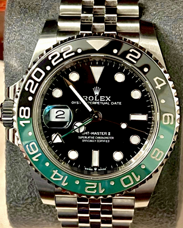 2023 Rolex GMT-Master II "Sprite" 40MM Black Dial Jubilee Bracelet (126720VTNR)