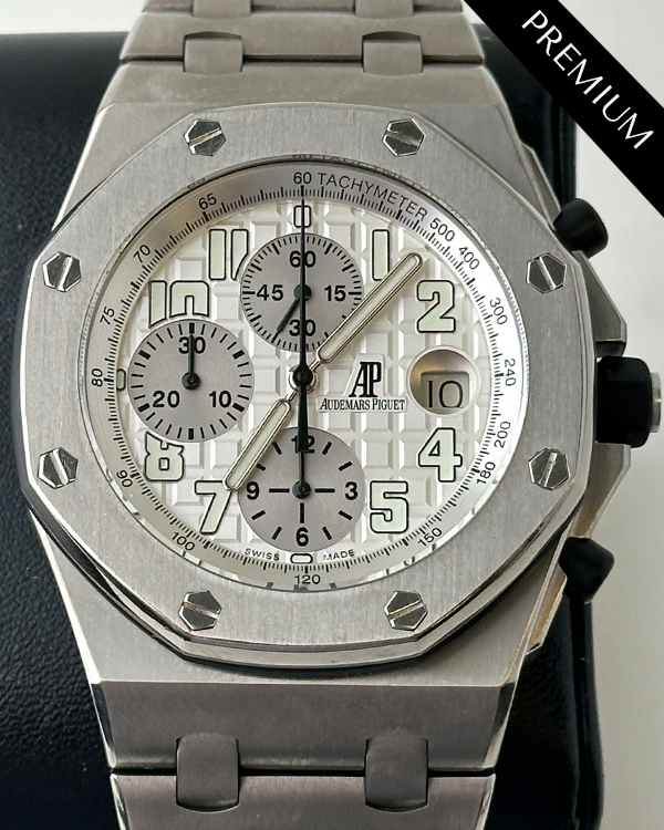 Audemars Piguet Royal Oak Offshore 42MM Silver Dial Titanium Bracelet (25721TI.OO.1000TI.05.A)