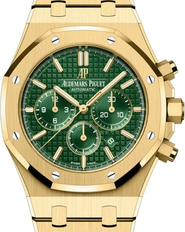 Audemars Piguet Royal Oak Selfwinding Chronograph 41MM Green Dial Yellow Gold Bracelet (26331BA.OO.1220BA.02)