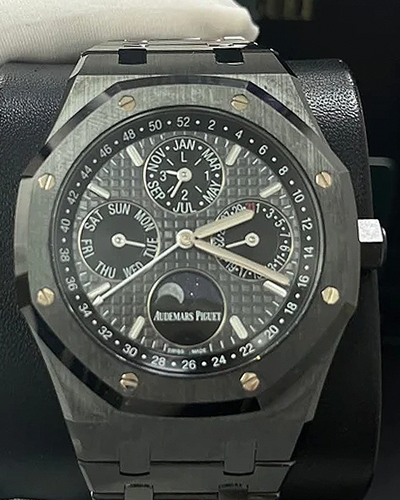 2018 Audemars Piguet Royal Oak Perpetual Calendar 41MM Black Dial Ceramic Bracelet (26579CE.OO.1225CE.01)