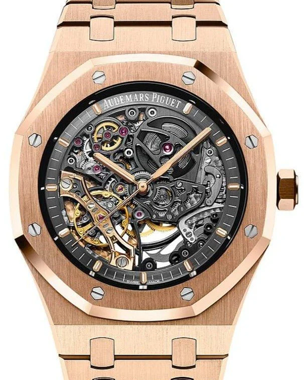 2021 Audemars Piguet Royal Oak 41MM Skeleton Dial Rose Gold Bracelet (15407OR.OO.1220OR.01)