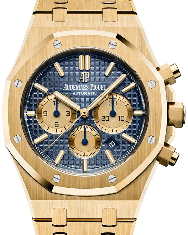 2019 Audemars Piguet Royal Oak Chronograph 41MM Blue Dial Yellow Gold Bracelet (26331BA.OO.1220BA.01)