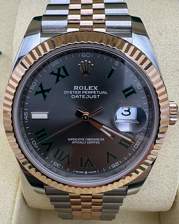 2021 Rolex Datejust "Wimbledon" 41MM Slate Dial Two-Tone Jubilee Bracelet (126331)