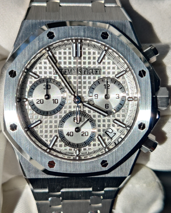 2022 Audermars Piguet Royal Oak Chronograph 41MM Silver Dial Steel Bracelet (26240ST)